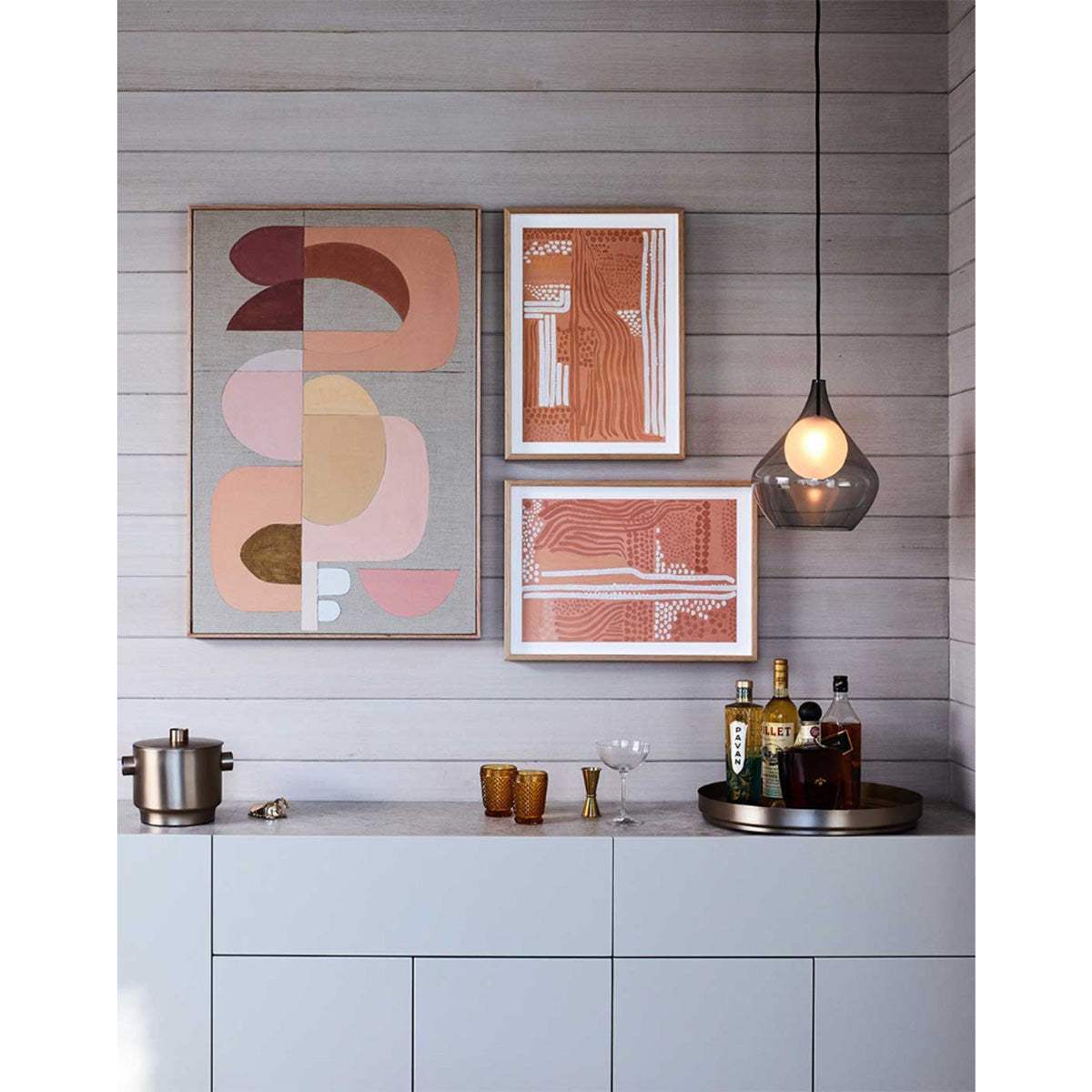 Rosea Arch - Giclee print in a bar area