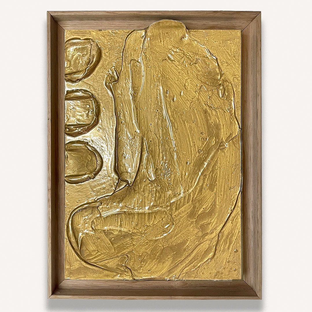 Gold Impasto - Original painting by Tory Burke