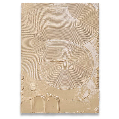 Peach Comb 3 Impasto - Original painting by Tory Burke