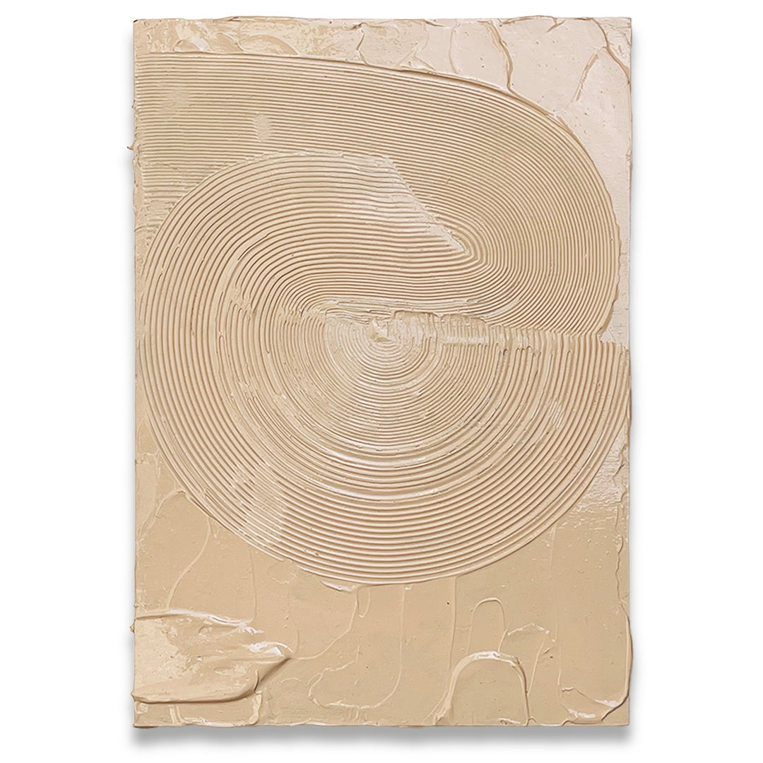 Peach Comb 4 Impasto - Original painting by Tory Burke