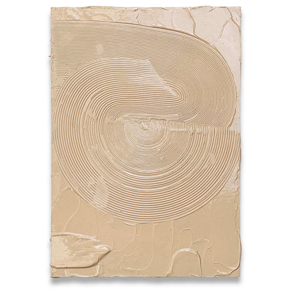Peach Comb 4 Impasto - Original painting by Tory Burke