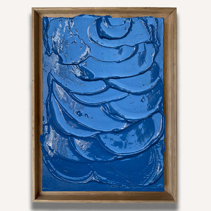 Blue Impasto - Original painting by Tory Burke