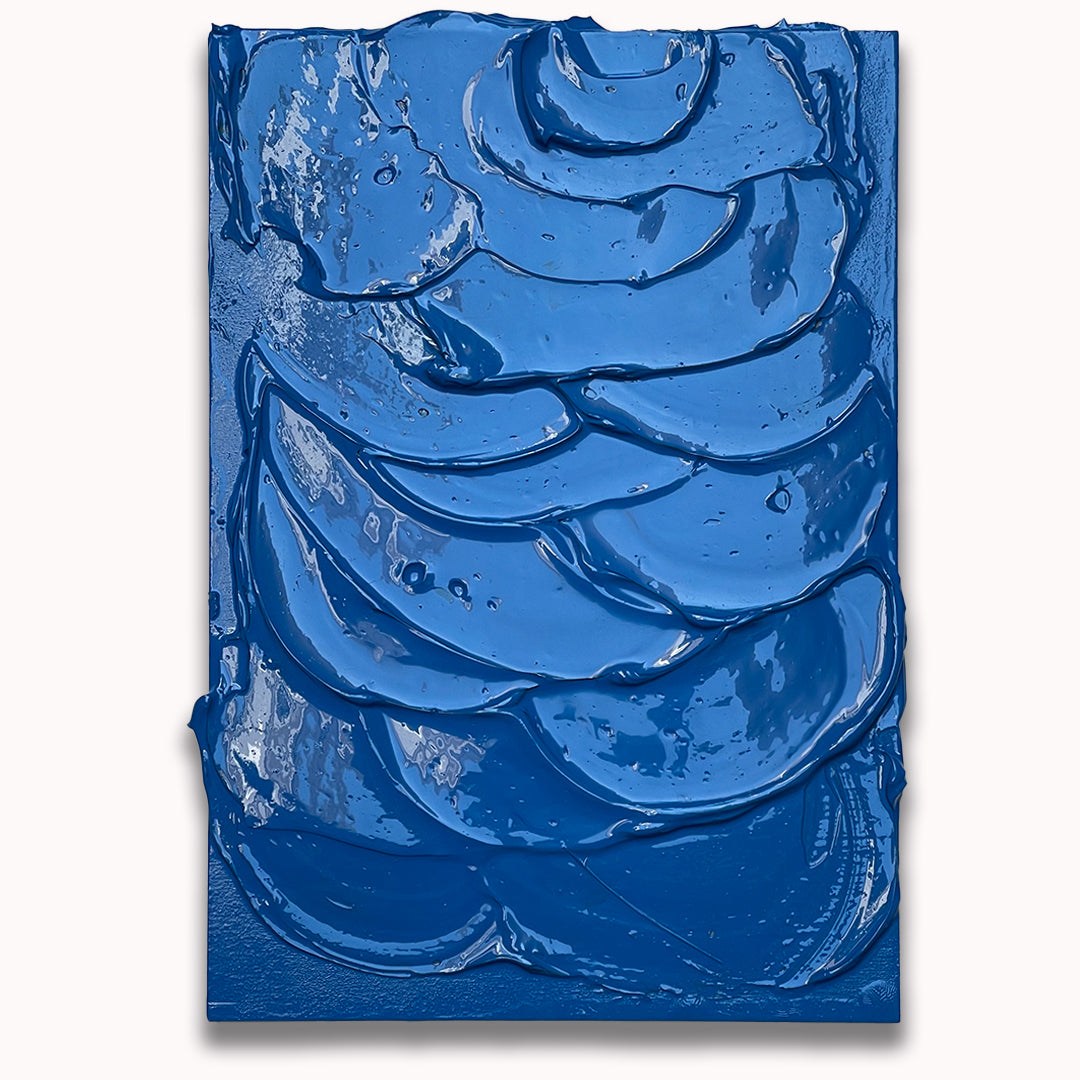 Blue Impasto - Original painting by Tory Burke