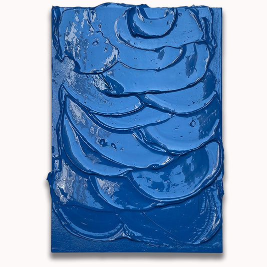 Blue Impasto - Original painting by Tory Burke