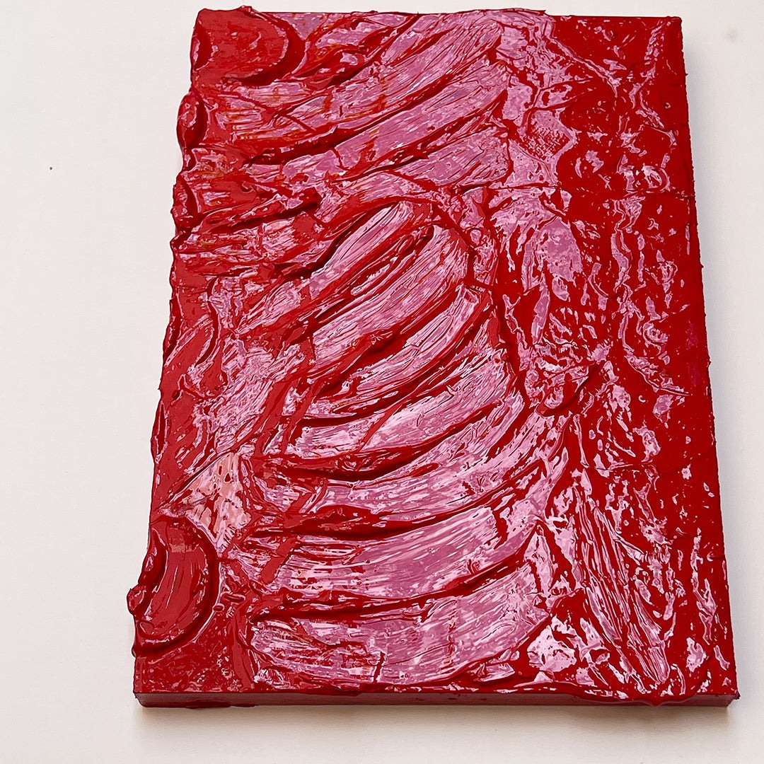 Red Impasto 1 - Original painting by Tory Burke – Studio Elwood