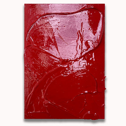 Red Impasto 2 - Original painting by Tory Burke