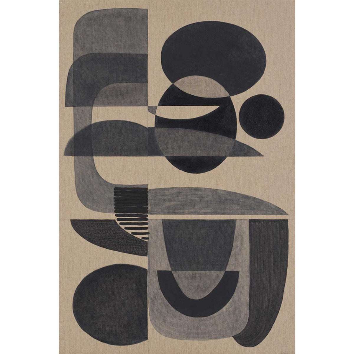 Charcoal Stucco original artwork