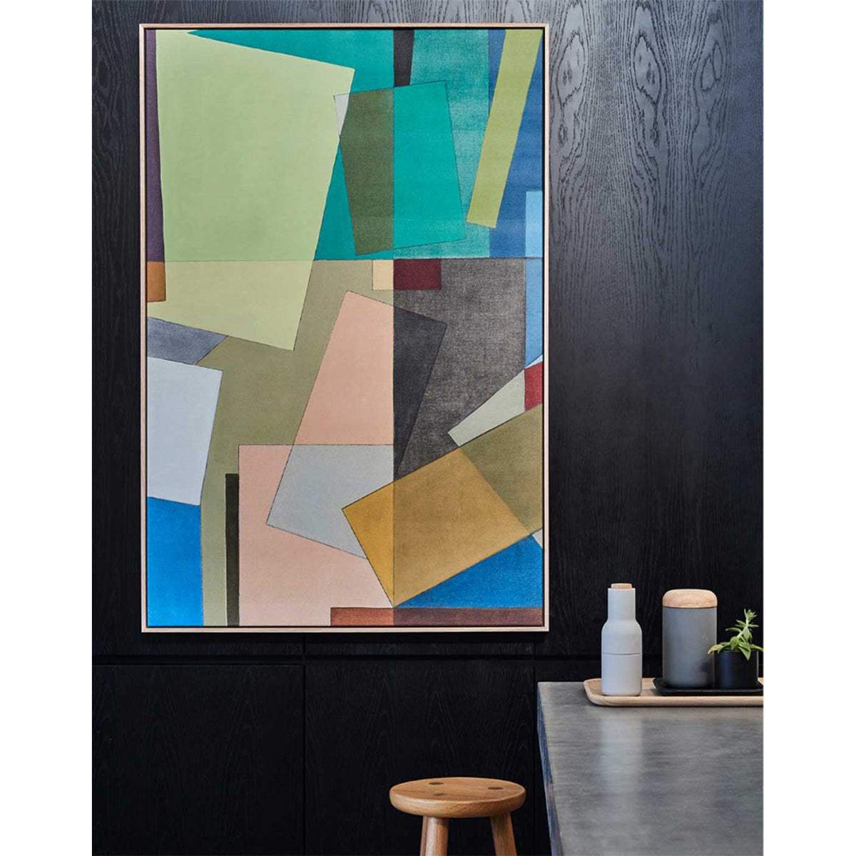 Colour Play Green - Giclee print