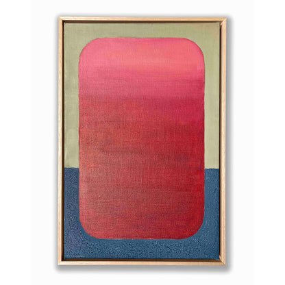 Crimson Red Ombre - Framed Giclee Print