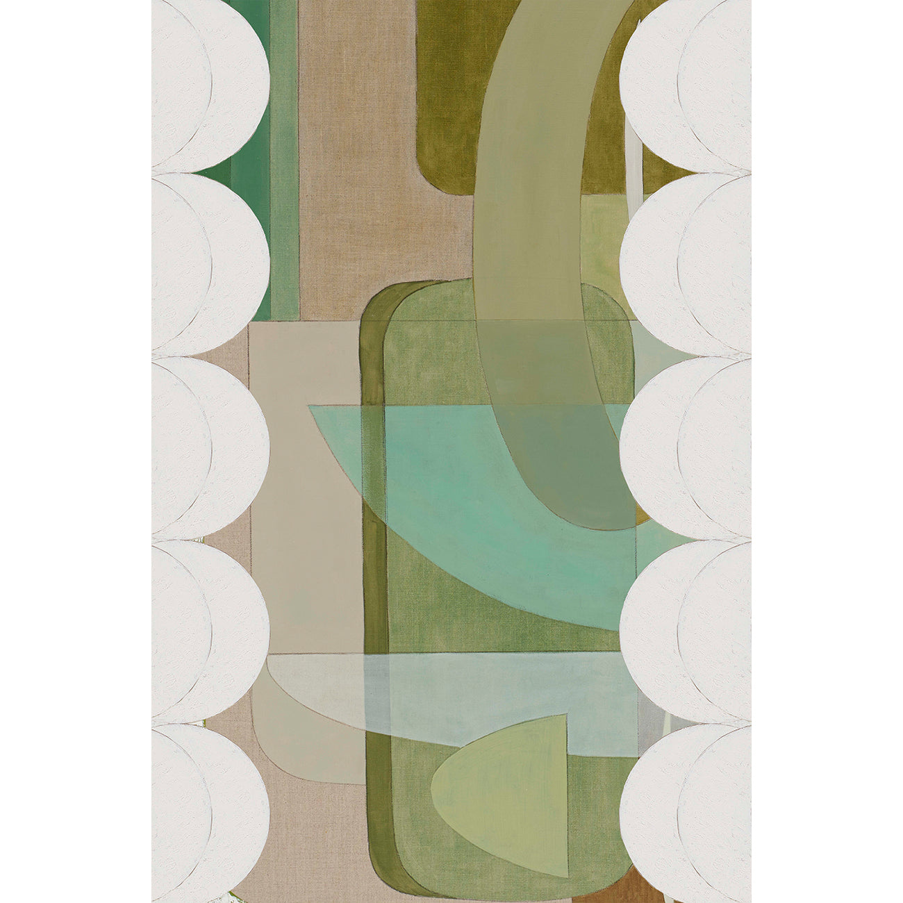 Green Scallop - Unframed Giclee print