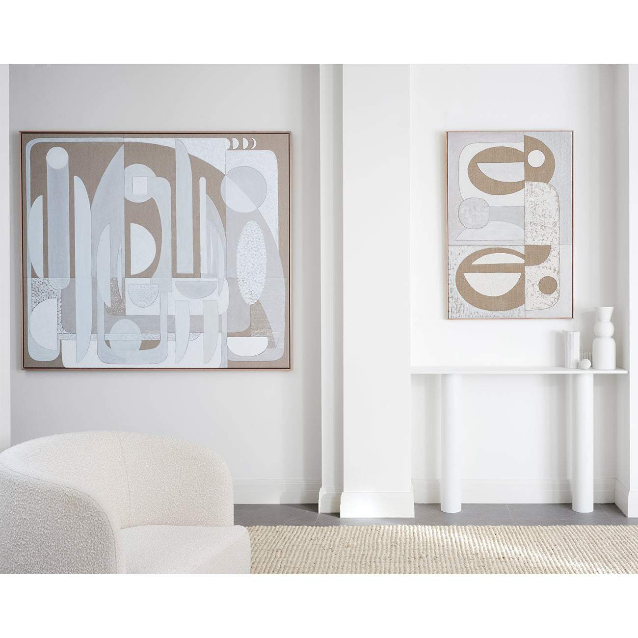 White Luna Stucco - Giclee print