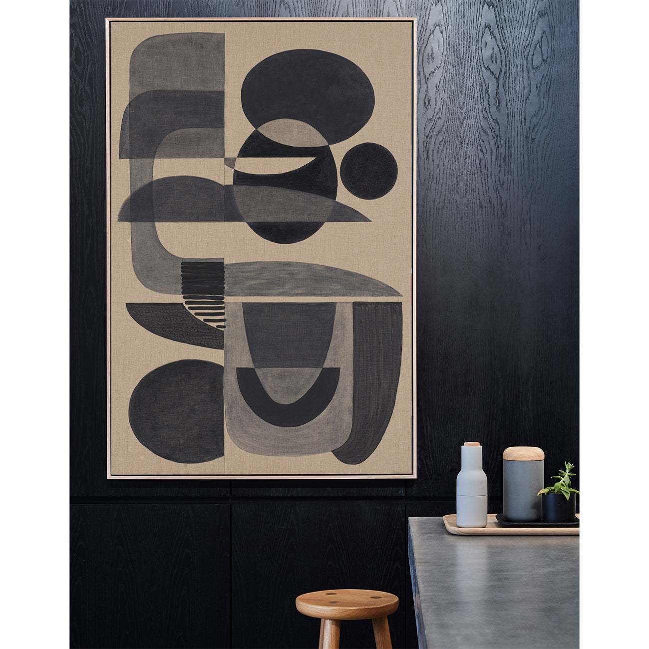 Charcoal Stucco - Giclee print
