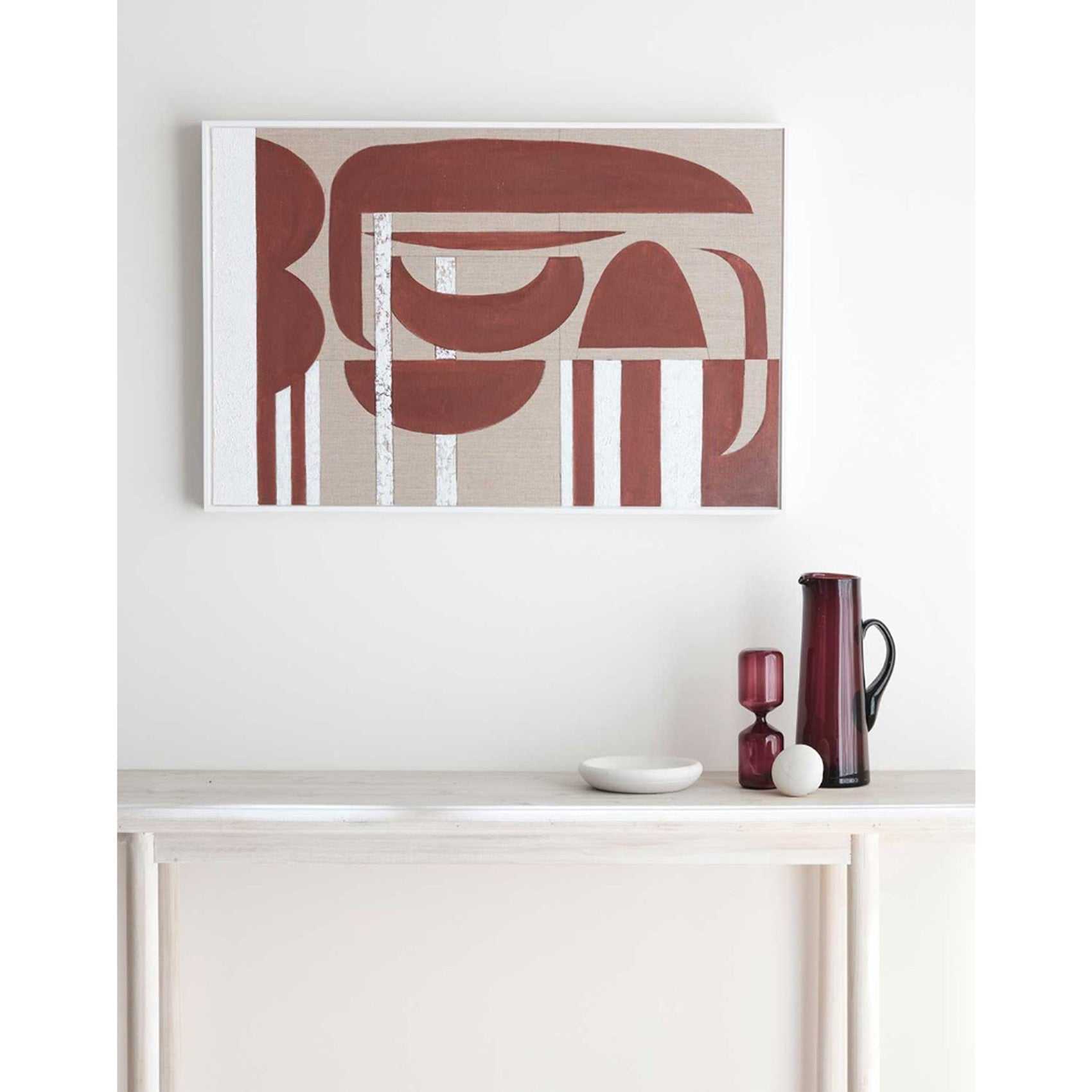 Crimson Stucco - Original oil painting by Tory Burke
