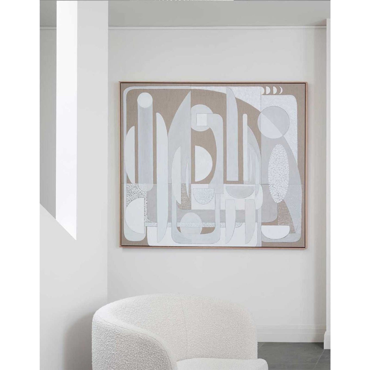 White Luna Stucco - Giclee print
