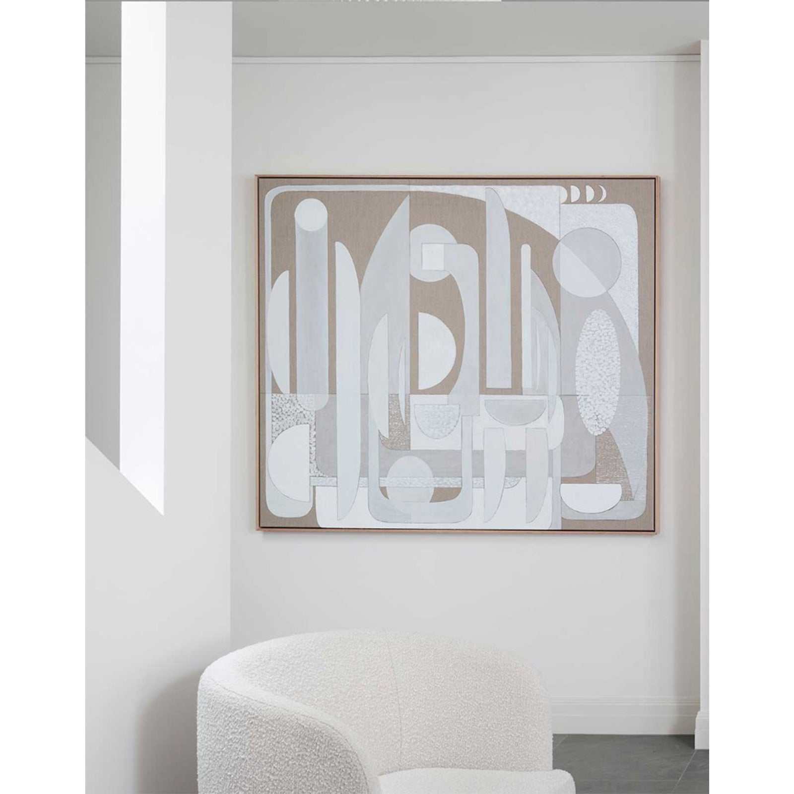 White Luna Stucco - Giclee print