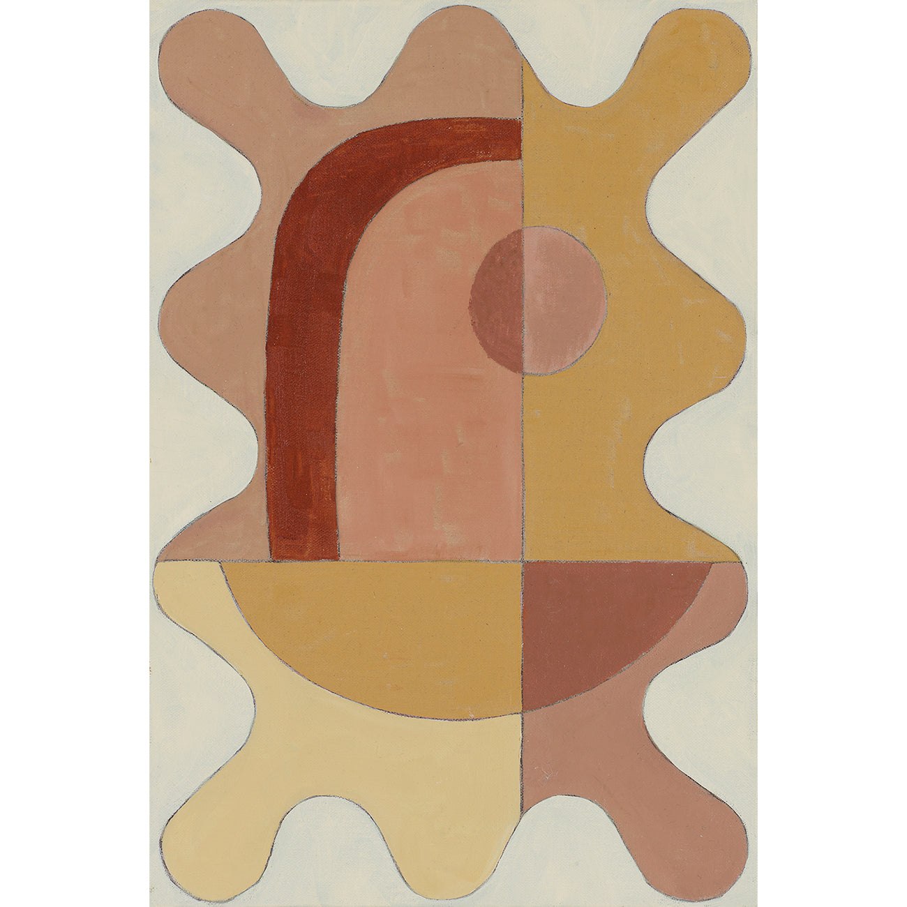 Wiggle Blush - Original oil painting by Tory Burke