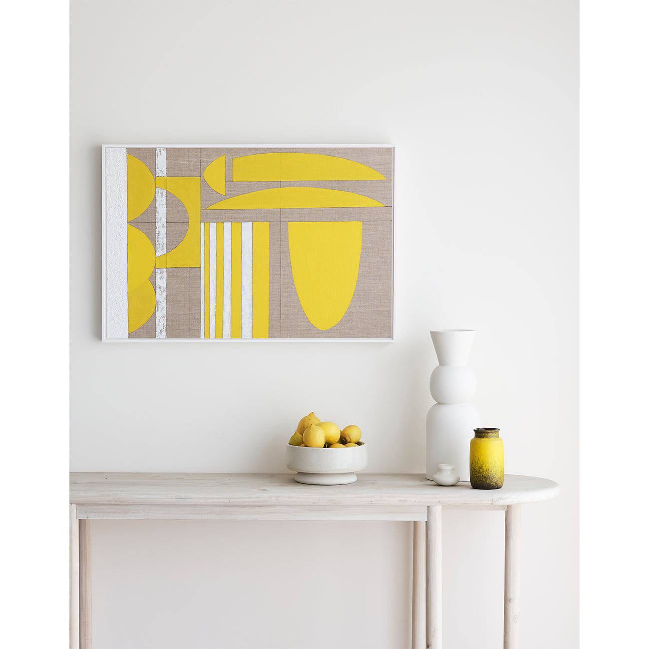 Yellow Stucco - Original oil painting by Tory Burke